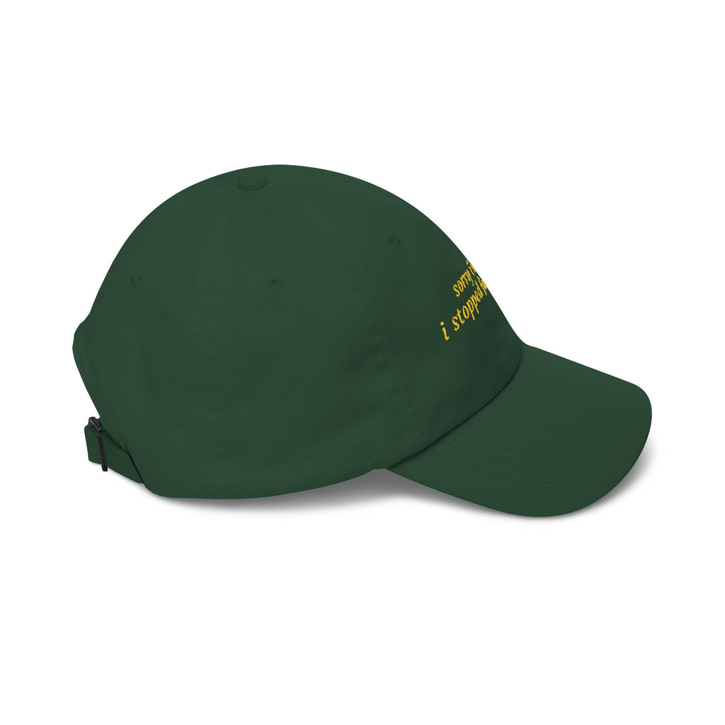 “sorry i’m late i stopped for matcha” Embroidered Green Hat